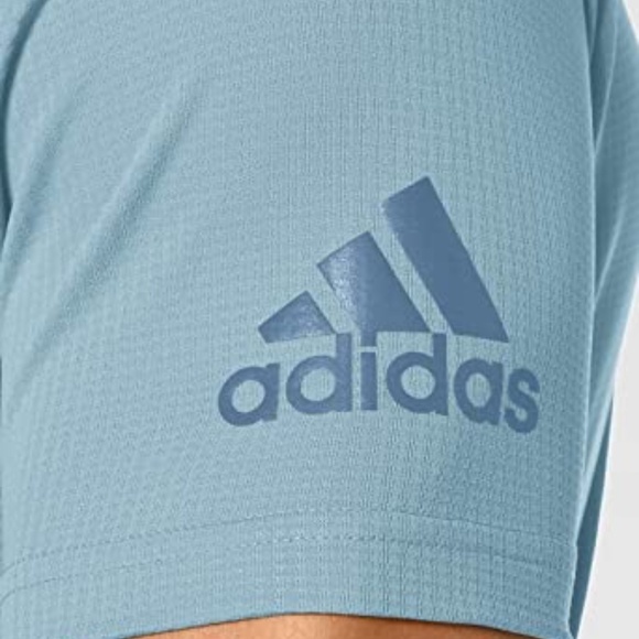 LAST ONE!! New Adidas Mens Freelift Climachill Tee Light Blue Size Medium - Picture 8 of 14
